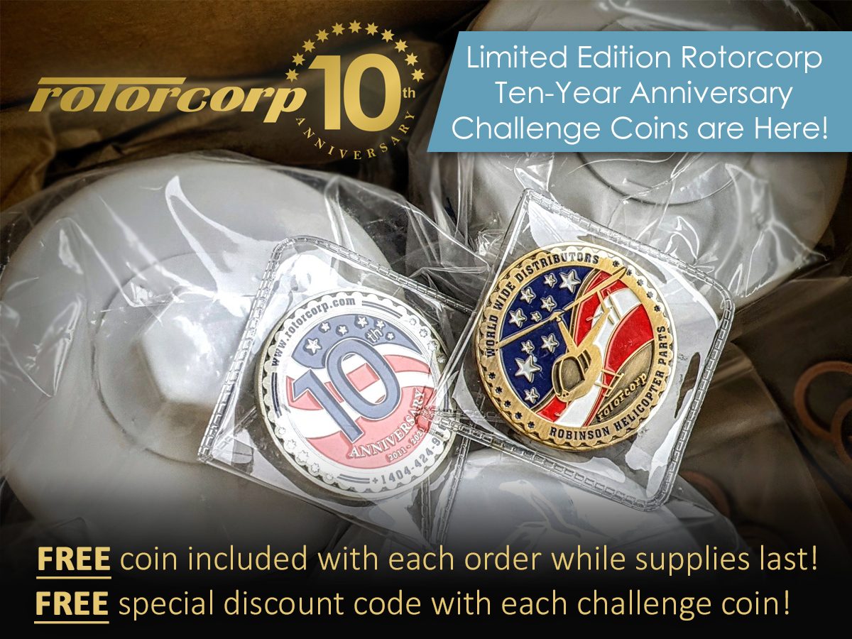 Rotorcorp Celebrates 10 Years in Business With Limited Edition Challenge Coins